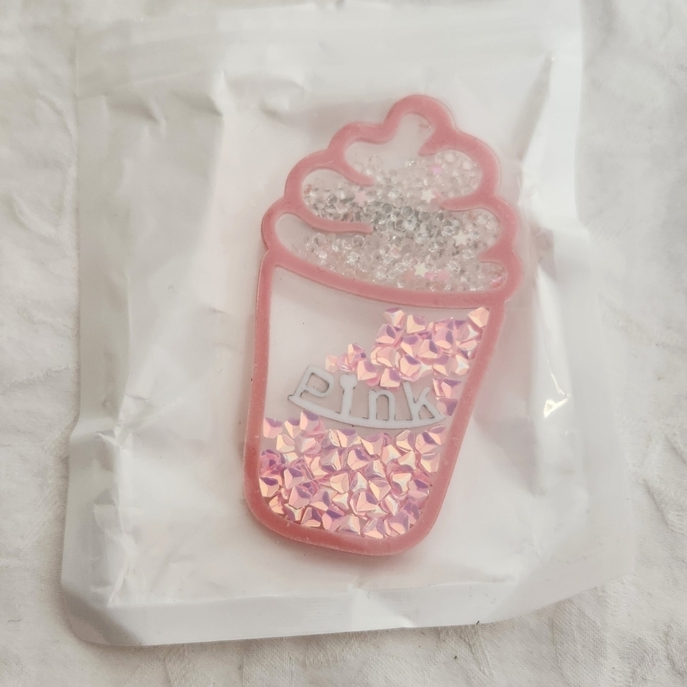 Pink Dessert Rhinestone Brooch Pin - Picture 7 of 7